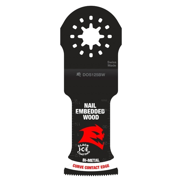 Diablo Diablo Starlock 1-1/4 in. W Bi-Metal Curved Contact Edge Oscillating Blade Nail-Embedded Wood 3 pk DOS125BW3 - main